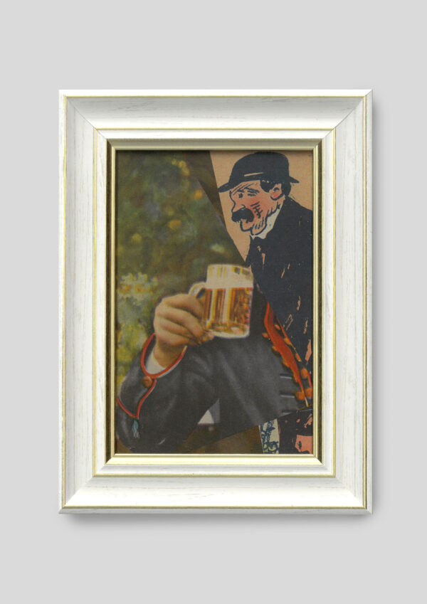 Kolaż "Człowiek piwo" autorstwa Queenman.