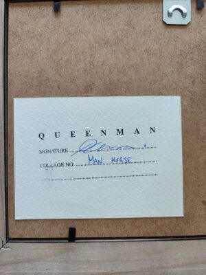 Certyfikat autentyczności - kolaż Man horse - Queenman